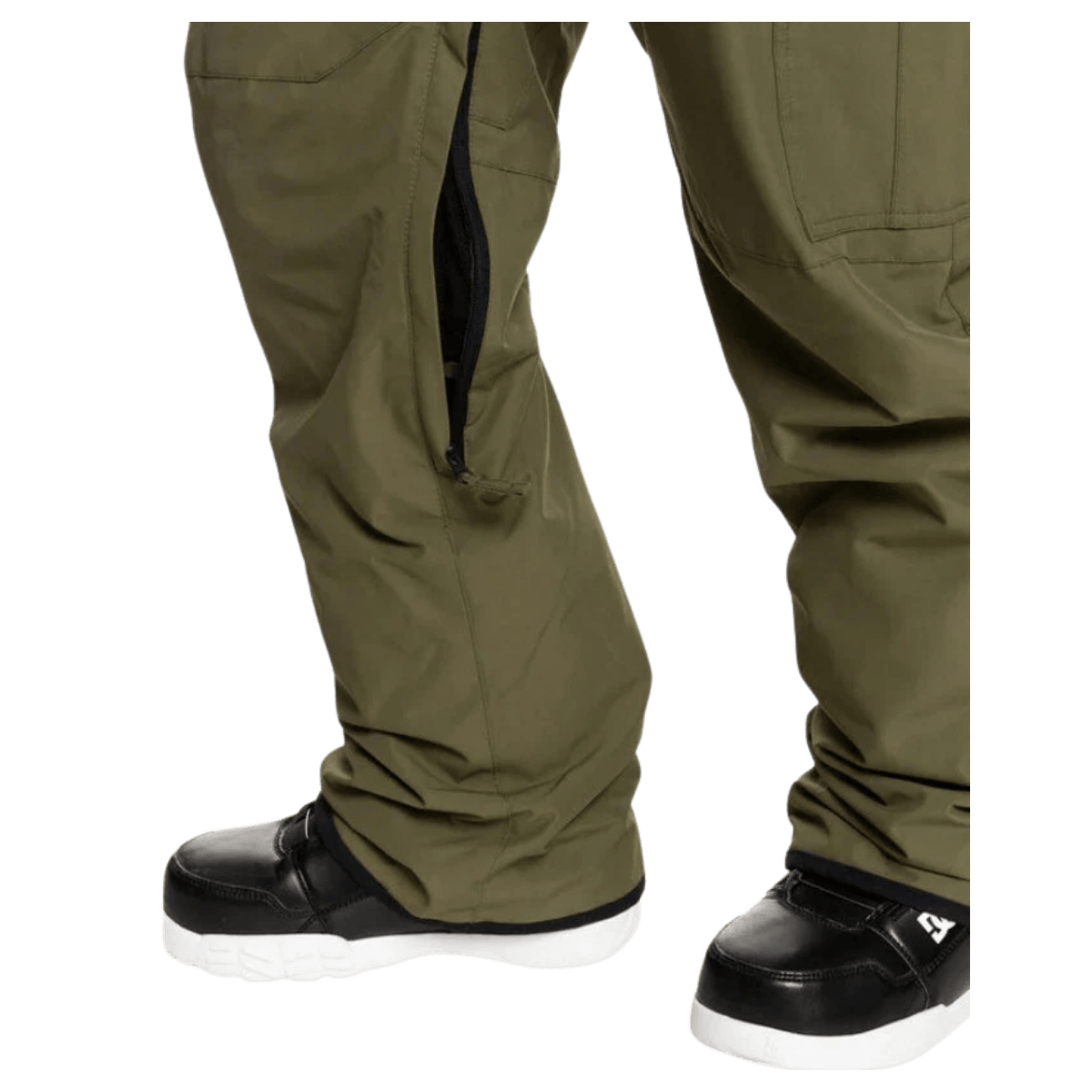 QUICKSILVEVR PORTER INSULATED SNOW PANTS - GRAPE LEAF - BOTOM ANGLE