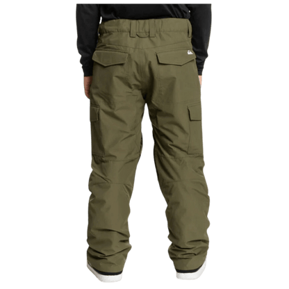 QUICKSILVEVR PORTER INSULATED SNOW PANTS - GRAPE LEAF - BACK VIEW WW