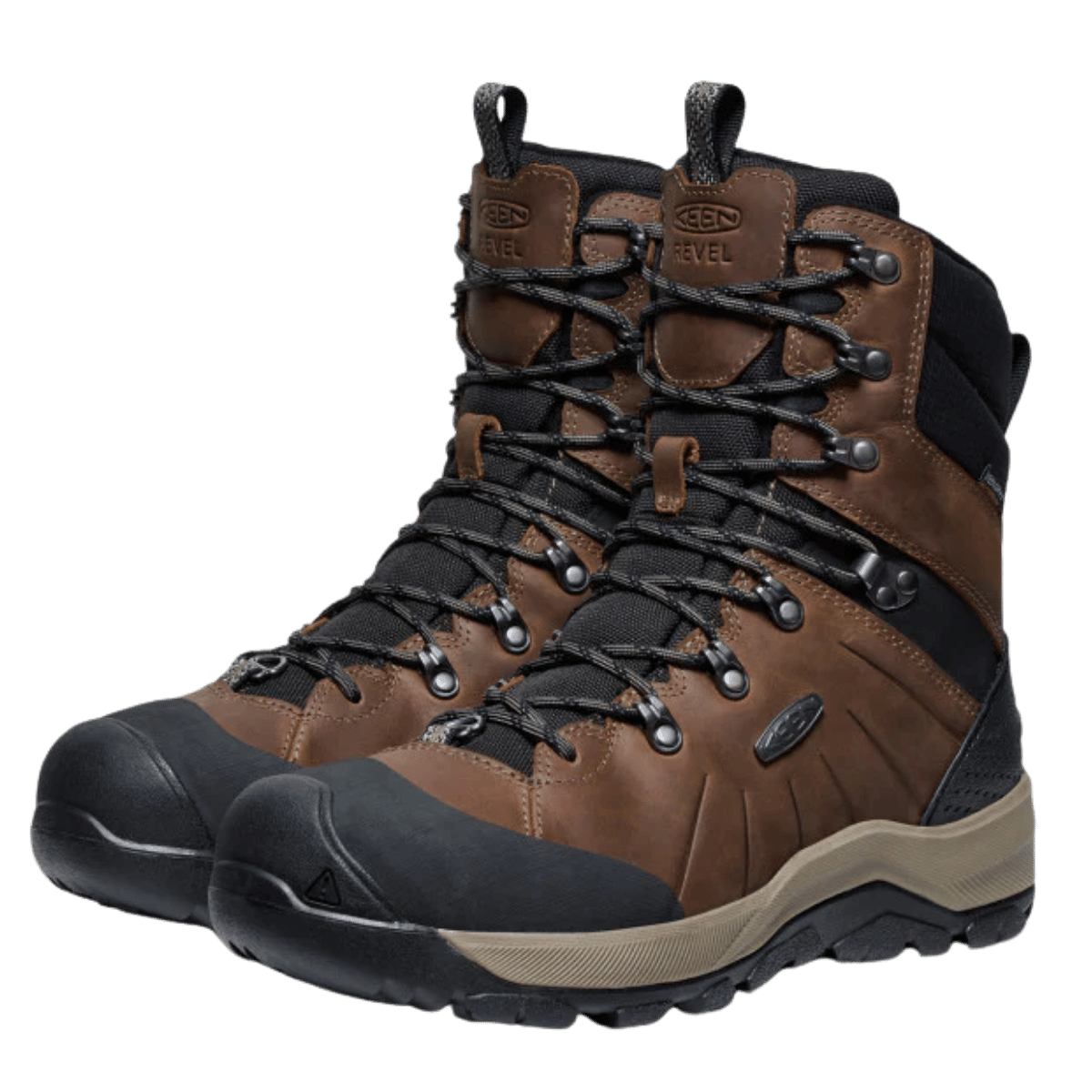 KEEN MEN'S REVEL IV HIGH POLAR WATERPROOF BOOT - CANTEEN/BLACK 1