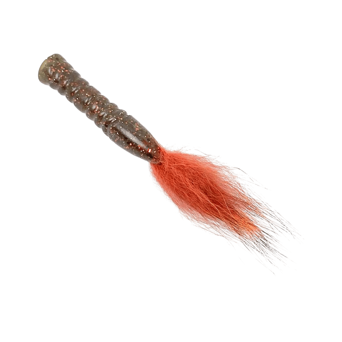 RABID BAITS FOX TAIL NED RIG BAIT 3" GRNP UMPKIN ORG