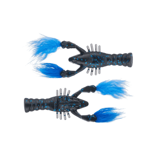 RABID BAITS RABID CRAW CRAYFISH BLACK AND BLUE 