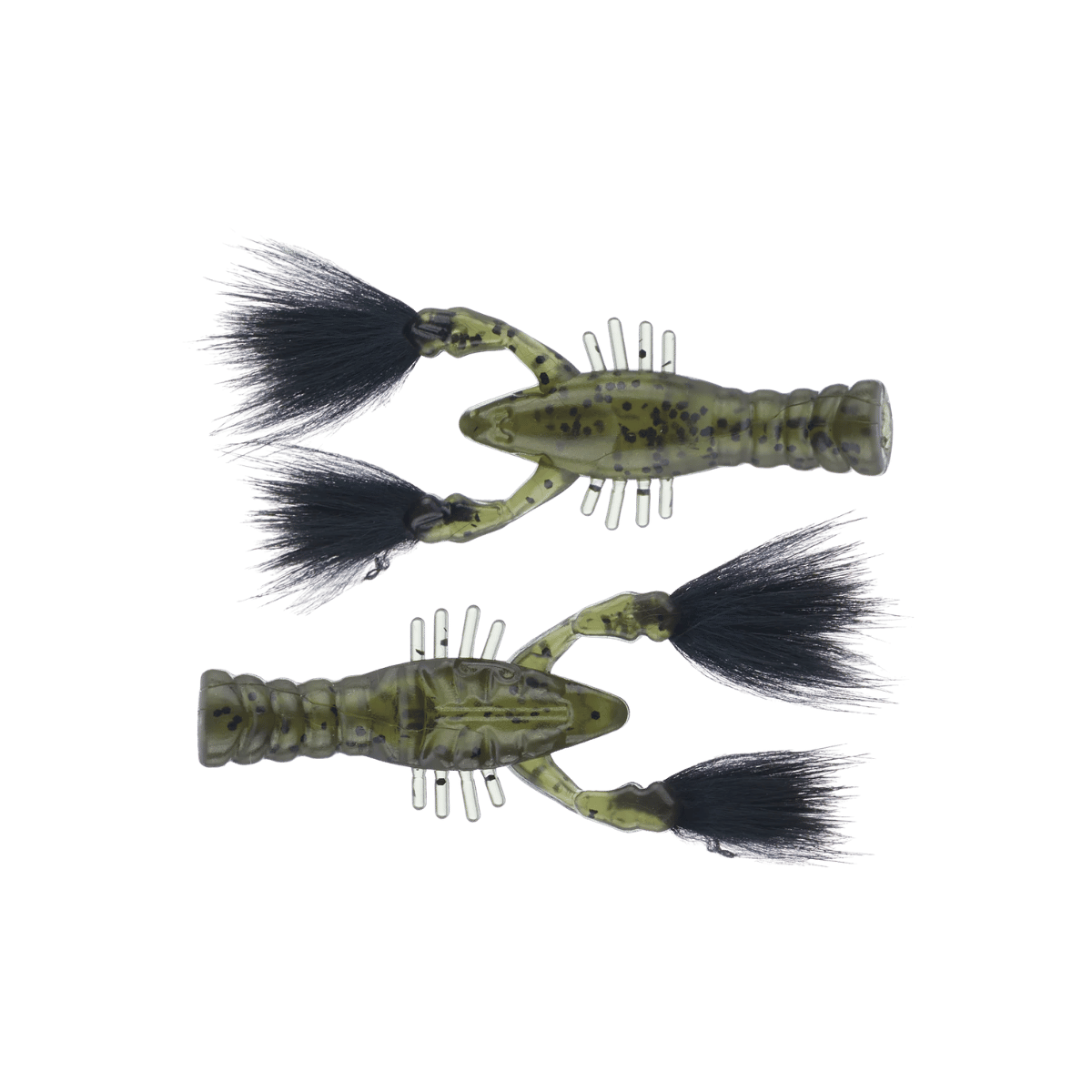 RABID BAITS RABID CRAW CRAYFISH GREEN PUMPKIN BLACK