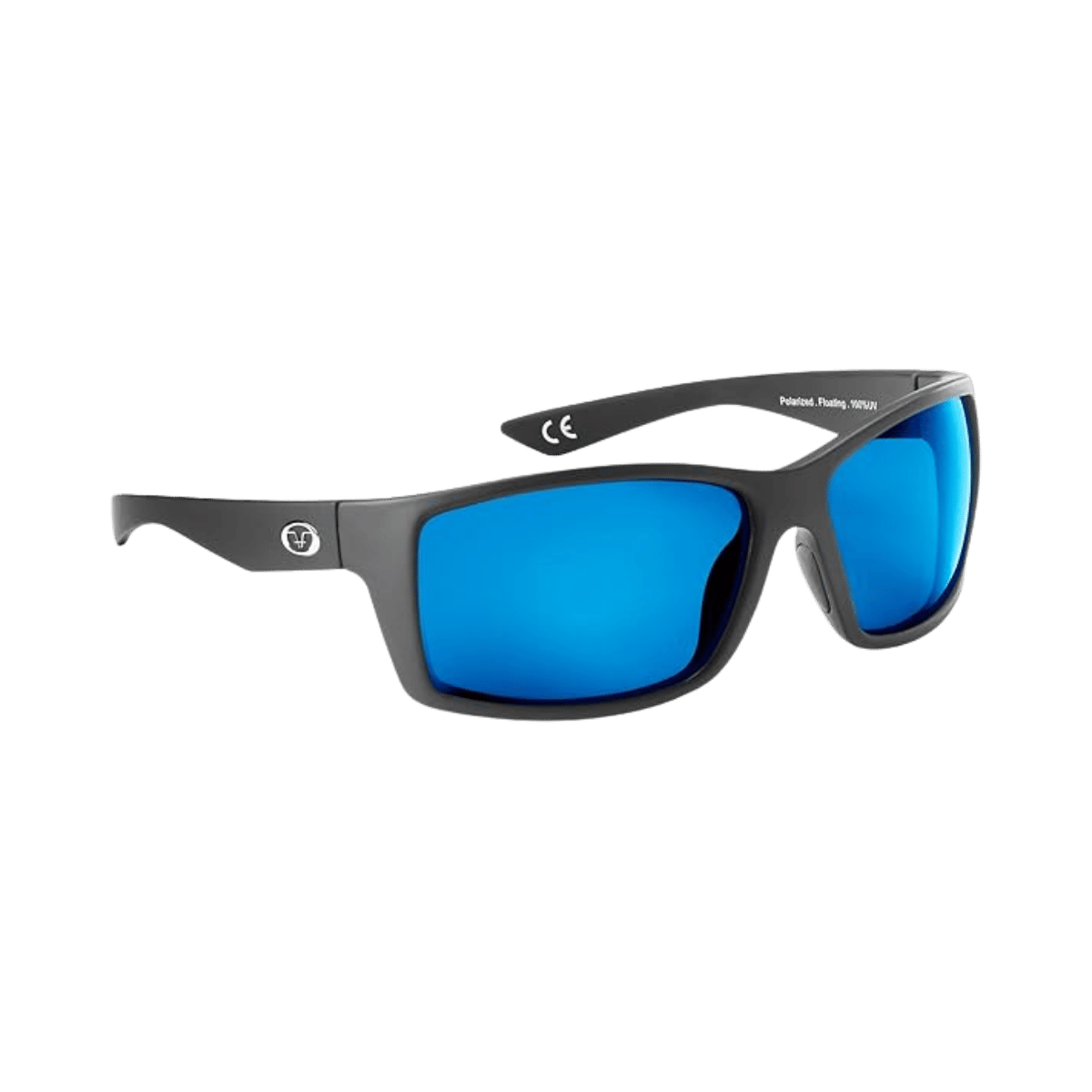 FLYING FISHERMAN RAFTER FLOATING SUNGLASSES - MATTE BLACK/BLUE MIRROR