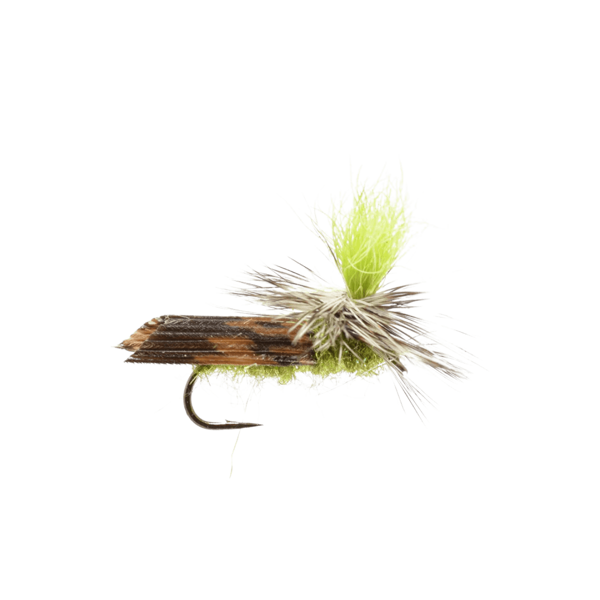 RAINY`S Hi-VIZ PARACHUTE CADDIS w/ CHART POST - OLIVE SIZE 16"