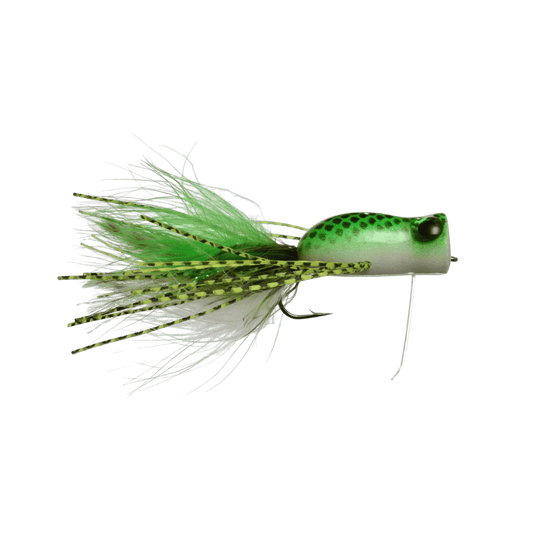 RAINY'S RATTLIN' FROG POPPER - GREEN/WHITE
