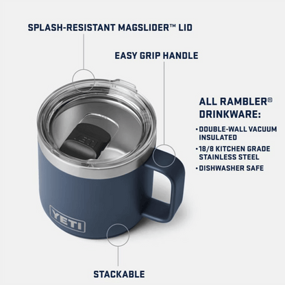 YETI RAMBLER 14OZ STACKABLE MUG WITH MAGSLIDER LID - Description