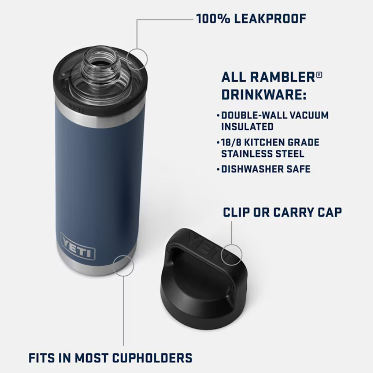 YETI RAMBLER 18 BOTTLE WITH CHUG CAP