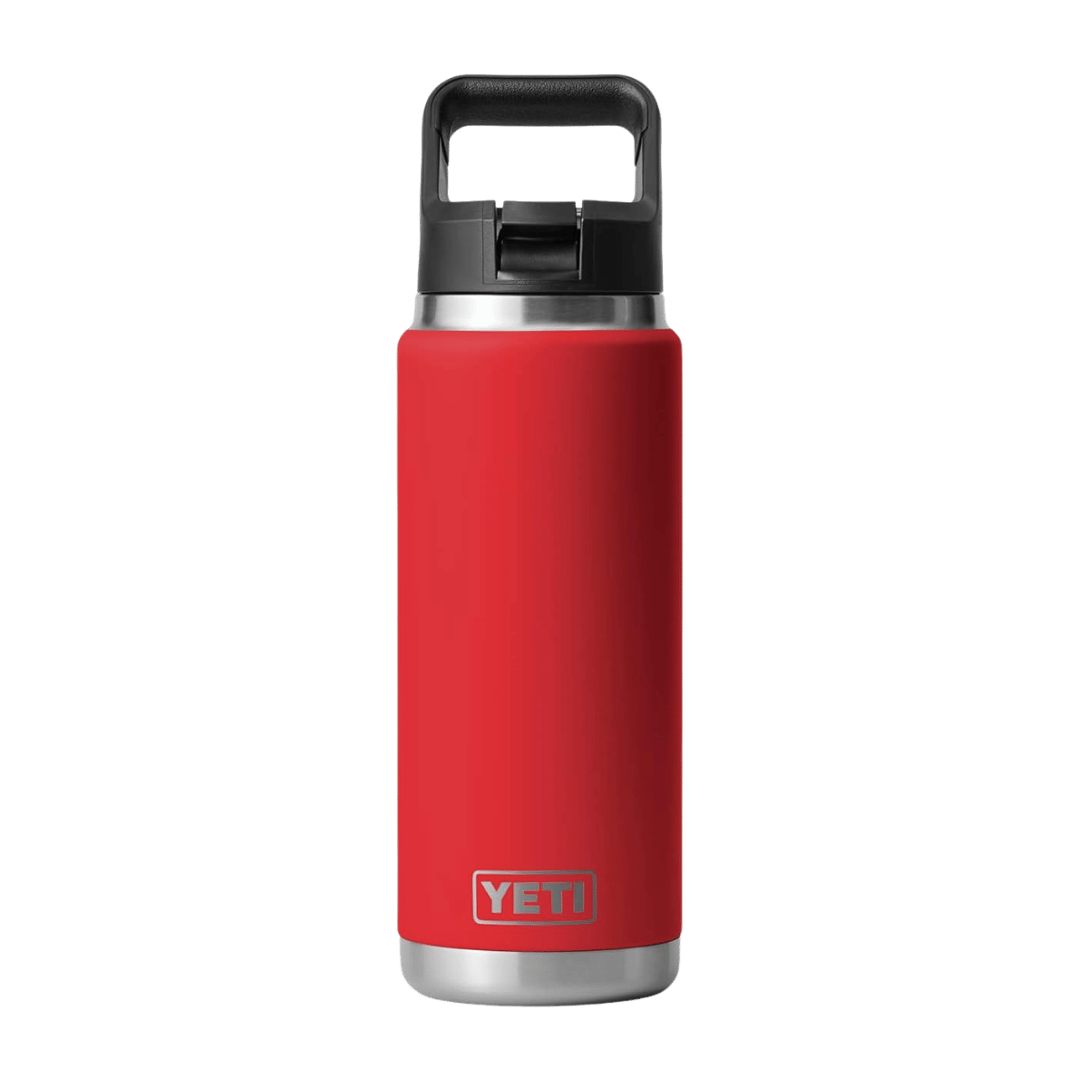 YETI 26 OZ RAMBLER BOTTLE WITH STRAW CAP - RESCUE RED