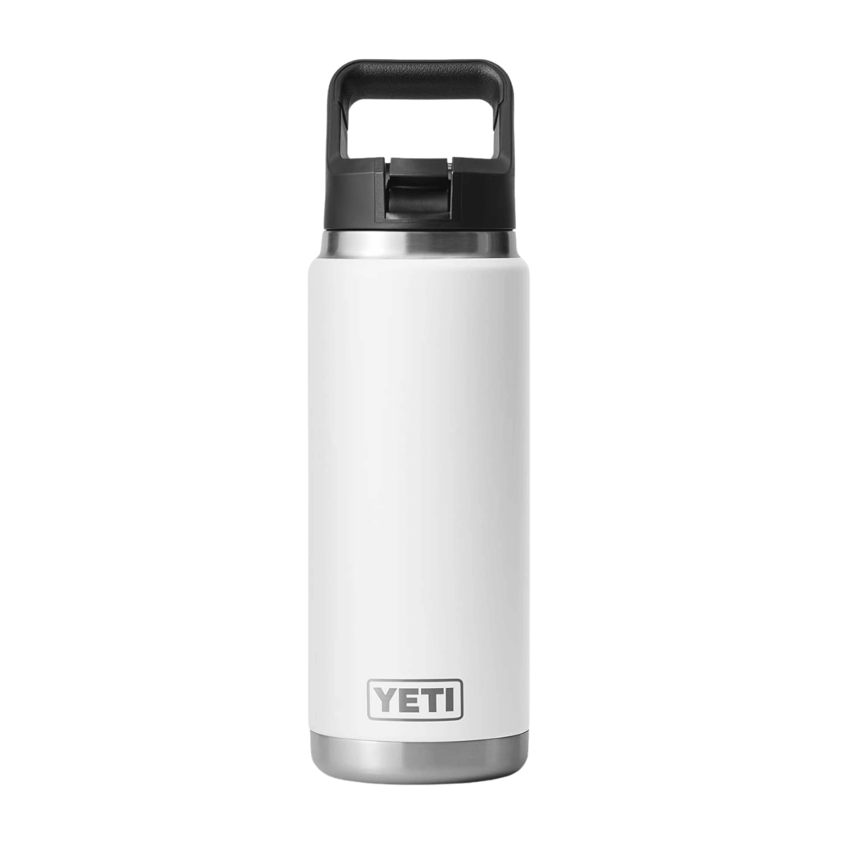 YETI 26 OZ RAMBLER BOTTLE WITH STRAW CAP - WHITE