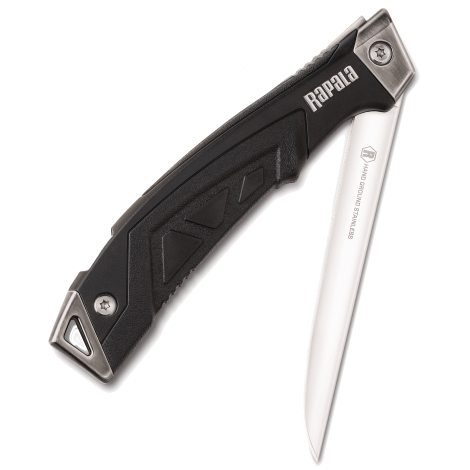 RAPALA FOLDING FISH PRO FILLET KNIFE 5IN half folded