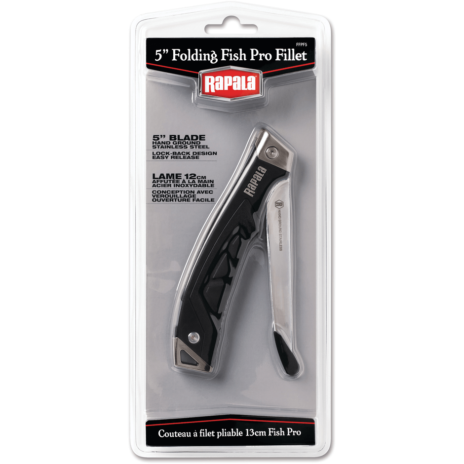 RAPALA FOLDING FISH PRO FILLET KNIFE 5IN in packaging