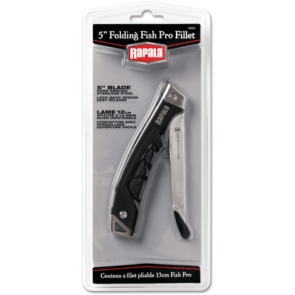 RAPALA FOLDING FISH PRO FILLET KNIFE 5IN in packaging