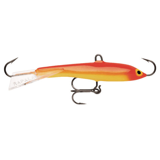 RAPALA JIGGING RAP 07 - GOLD FLUORESCENT RED FRONT