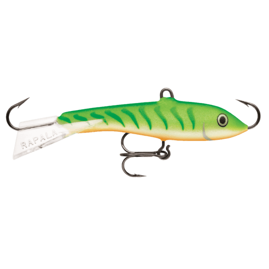 RAPALA JIGGING RAP 09 - GREEN TIGER UV FRONT