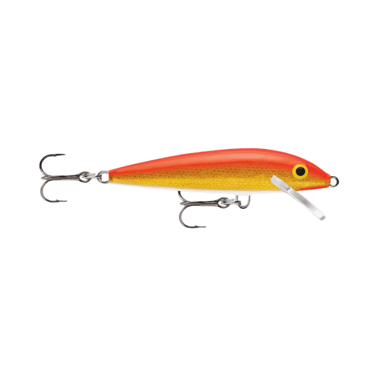 RAPALA ORIGINAL 2-3/4INCH GOLD FLUORESCENT RED FLOATER 07