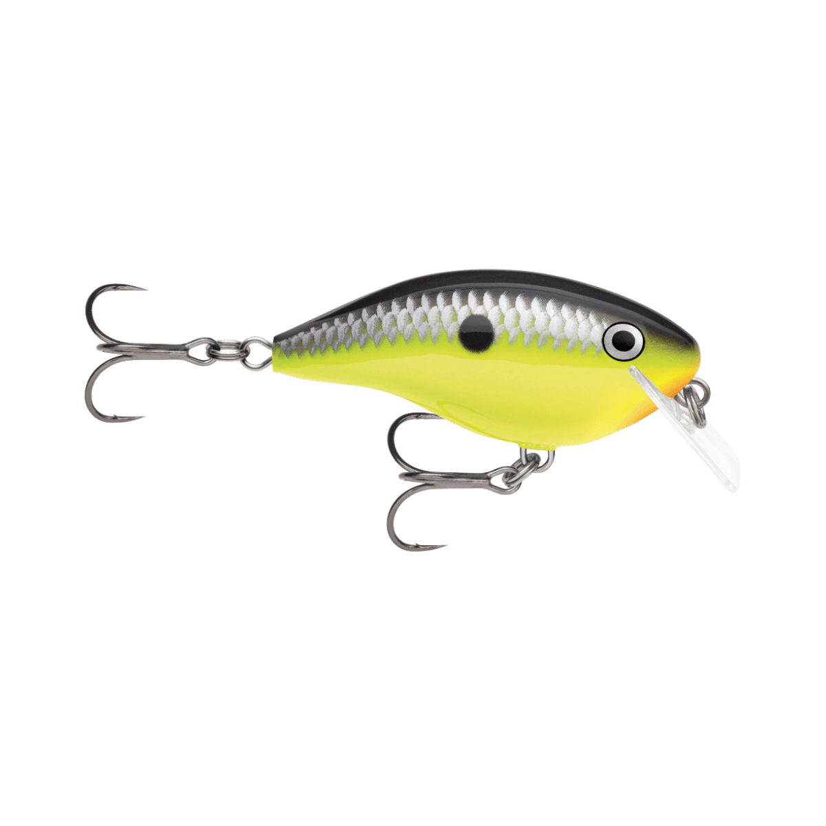 RAPALA OTT'S GARAGE 2-1/2" CHARTREUSE BLACK ROCCO 5