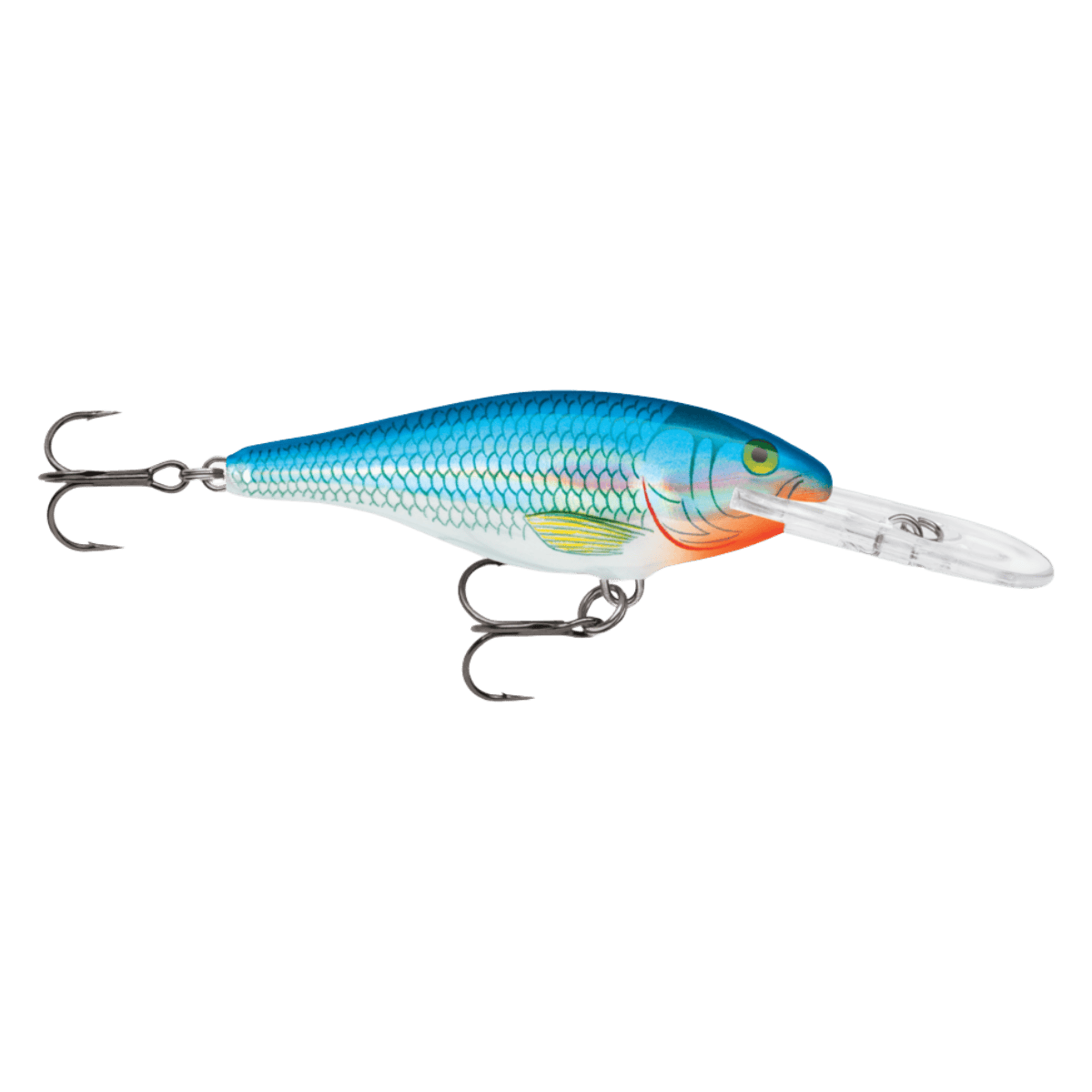 RAPALA SHAD RAPALA 07 - HOLOGRAPHIC BLUE SHINER FRONT
