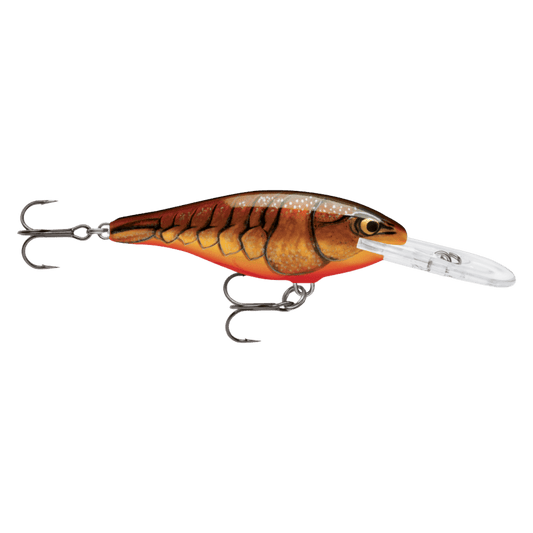 RAPALA SHAD RAPALA 08 - DARK BROWN CRAWDAD FRONT