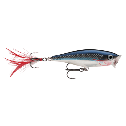 RAPALA SKITTER POP 07 - SILVER BLUE FRONT