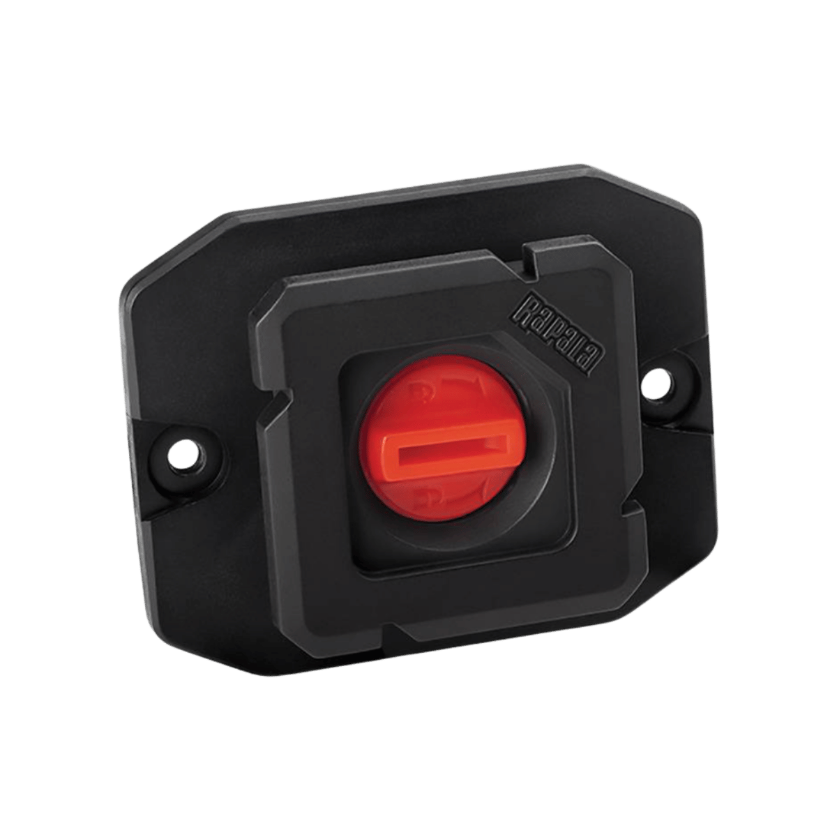 RAPALA SMARTHUB FLAT MOUNT - BLACK/RED_FRONT ANGLE
