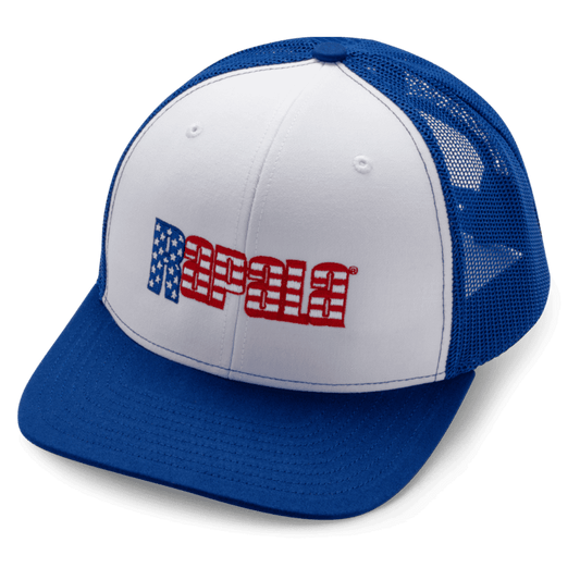 RAPALA TRUCKER CAP RED, WHITE, & BLUE - BLUE