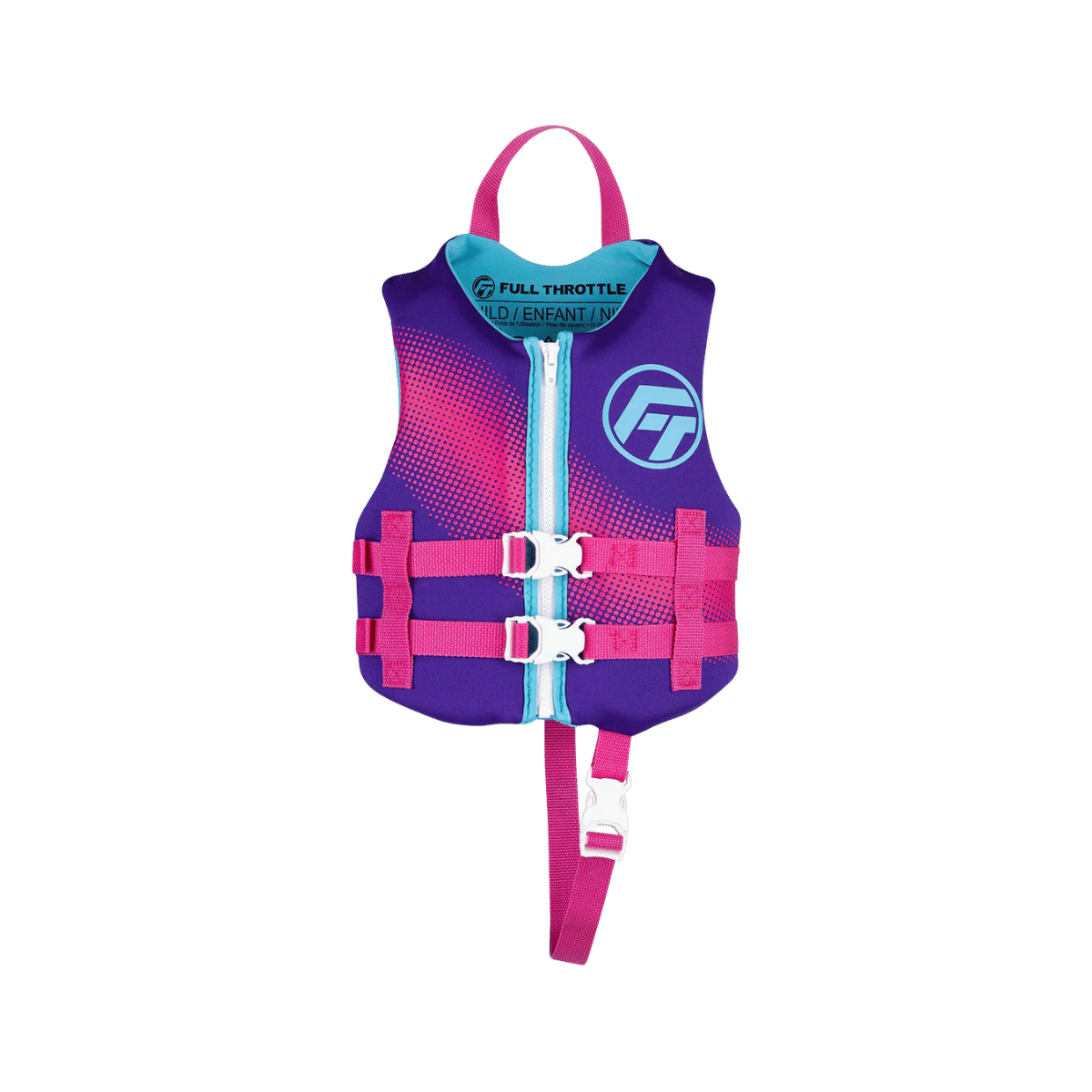 FULL THROTTLE CHILD RAPID-DRY VEST - PURPLE