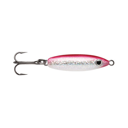 VMC RATTLE SPOON - 1/8OZ - GLOW RED SHINER
