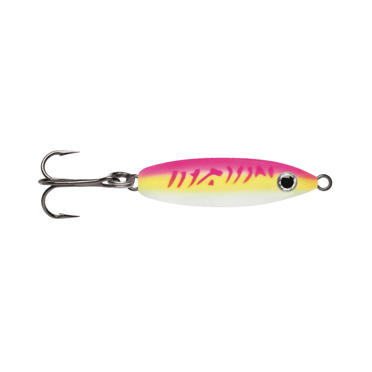 VMC RATTLE SPOON -1/8 OZ - GLOW PINK FIRE UV