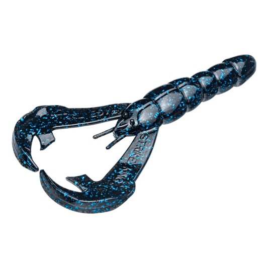 STRIKE KING RATTLIN' RAGE CRAW FISHING LURE 4 INCH - BLACK BLUE