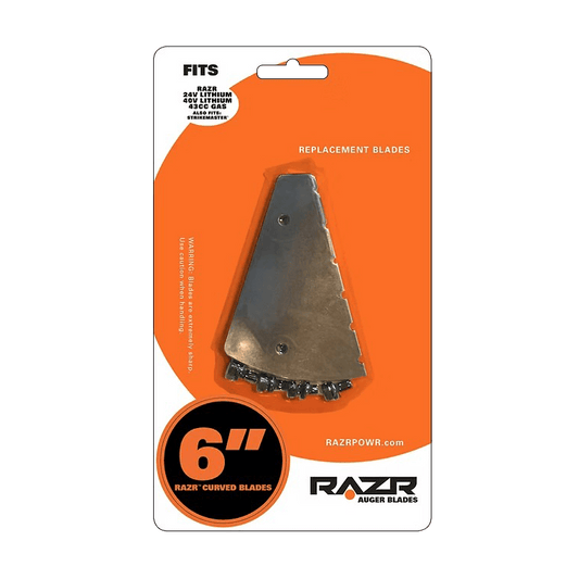 RAZR PRO CURVED BLADES W/SERRATIONS 6IN