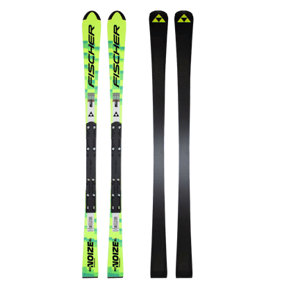 FISCHER RC4 WORLDCUP NOIZE SL MEN M/B-PLATE – WC STANDARD SLALOM SKIS (2025/26) - TOP AND BOTTOM VIEW