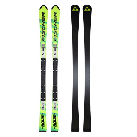 FISCHER RC4 WORLDCUP NOIZE SL MEN M/B-PLATE – WC STANDARD SLALOM SKIS (2025/26) - TOP AND BOTTOM VIEW