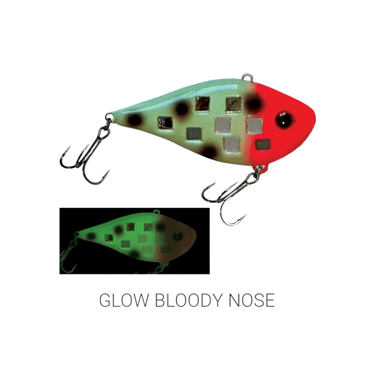 REEF RUNNER THE FLASH SHAD CRANKBAIT GLOW BLODDY NOSE