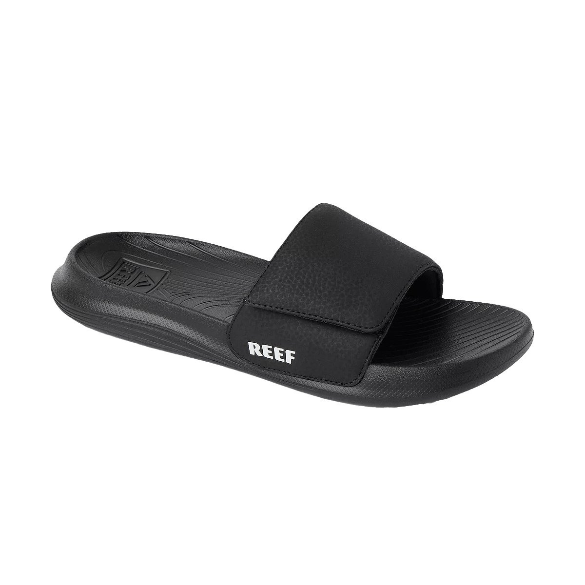 REEF KIDS SALTY SLIDE - BLACK WHITE