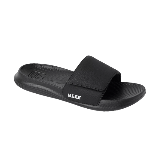 REEF KIDS SALTY SLIDE - BLACK WHITE