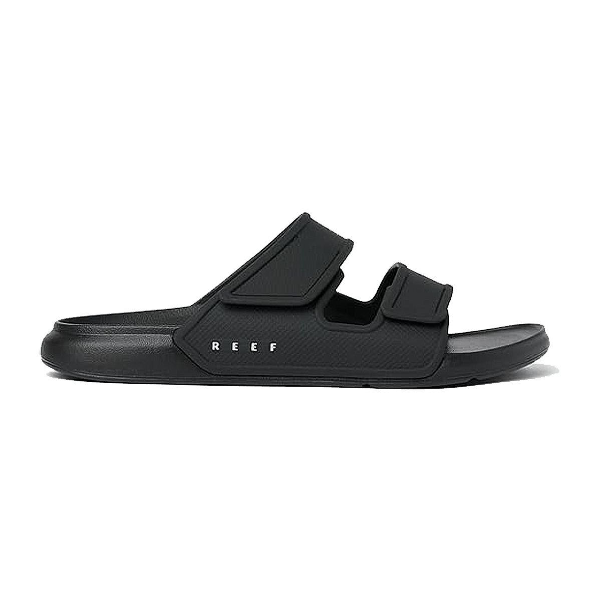 REEF MEN'S OASIS ADAPT SLIDE SANDALS - BLACK - SIDE VIEW