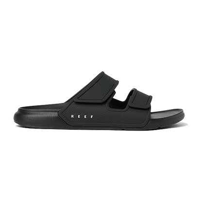 REEF MEN'S OASIS ADAPT SLIDE SANDALS - BLACK - SIDE VIEW