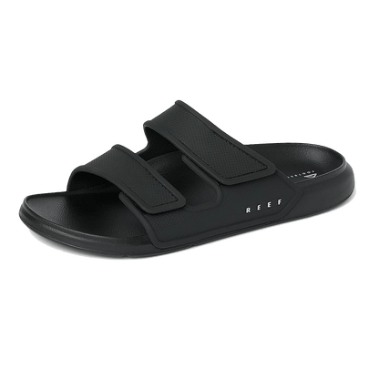 REEF MEN'S OASIS ADAPT SLIDE SANDALS - BLACK - SIDE VIEW