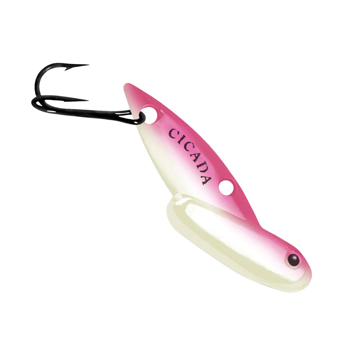 REEF RUNNER TUNGSTEN CICADA FOR ICE 3/32OZ" - GLOW RED ICE