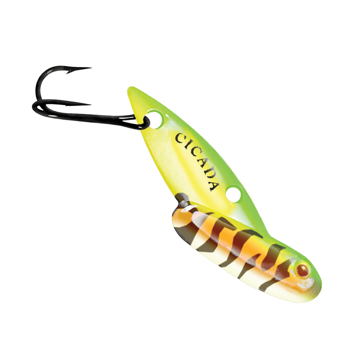 REEF RUNNER TUNGSTEN CICADA FOR ICE 3/32OZ" - GLOW FIRETIGER