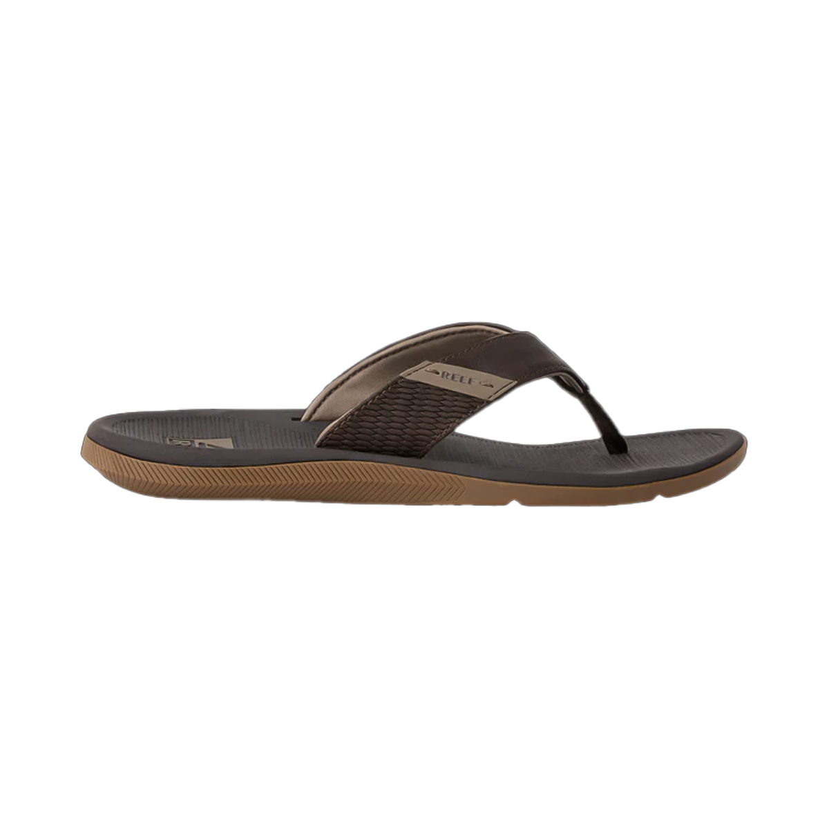 REEF SANTA ANA MEN'S FLIP SANDALS - BROWN