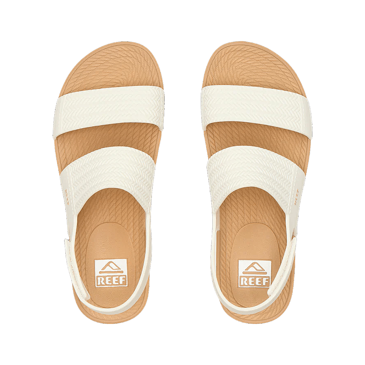 REEF WATER VISTA SANDAL - WHITE TAN - TOP VIEW