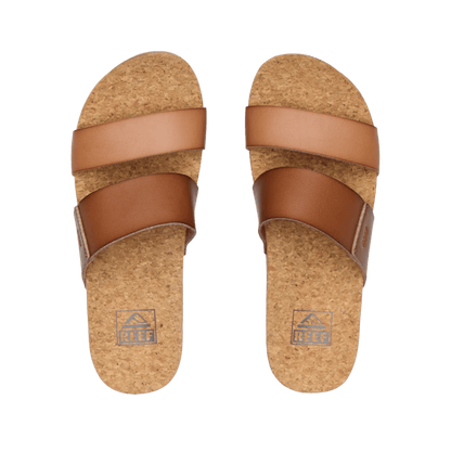 REEF WOMEN'S CUSHION VISTA HI - ESPRESSO DUO TOP VIEW
