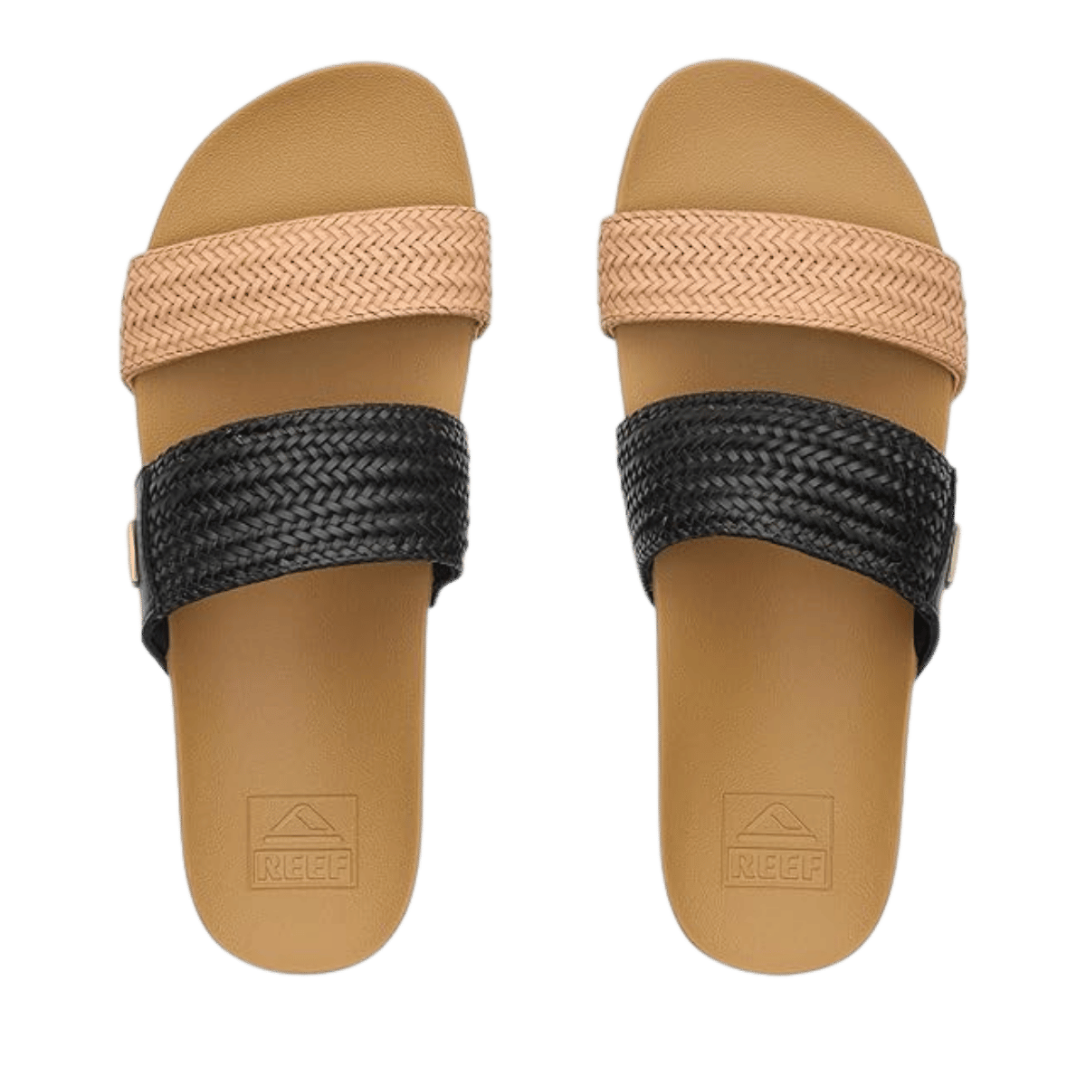 REEF WOMEN'S VISTA BRAID II - BLACK/TAN TOPVIEW