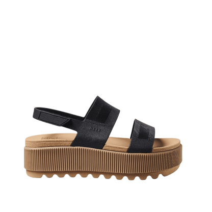 REEF WOMEN'S WATER VISTA HIGHER - BLACK/TAN FRONT