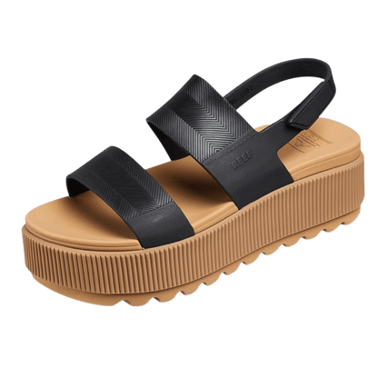 REEF WOMEN'S WATER VISTA HIGHER - BLACK/TAN SIDE ANGLE