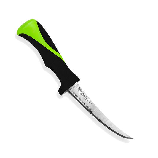 RELENTLESS KNIVES CURVED FILLET KNIFE W/SHEATH 6IN