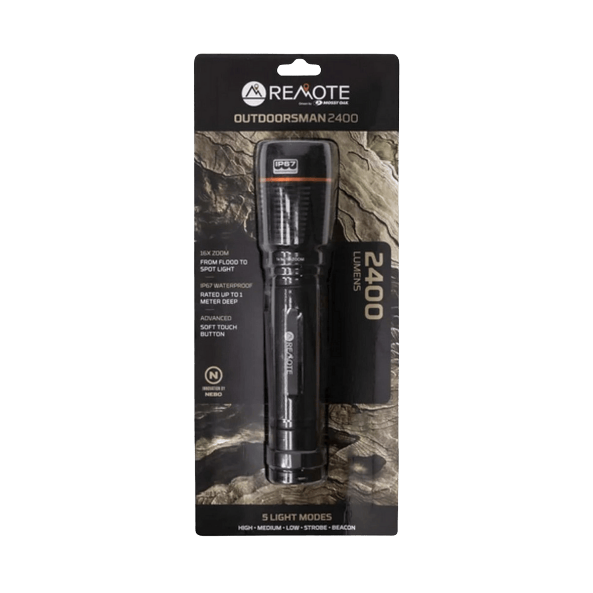 REMOTE OUTDOORSMAN 2400 LUMEN TOP  VIEW