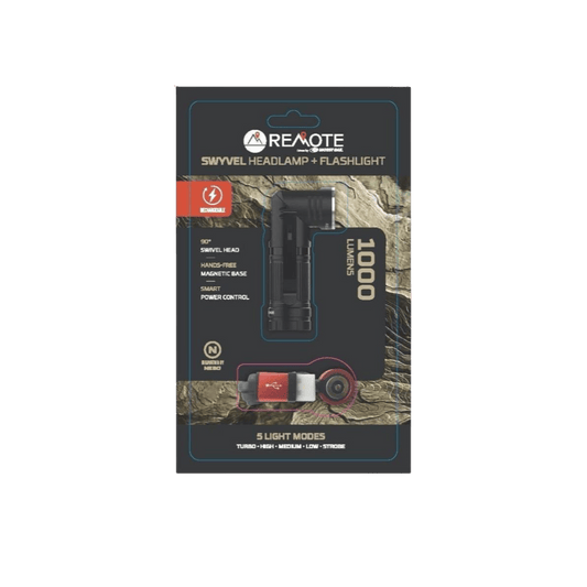 REMOTE SWIVEL HEADLAMP 1000 LUMEN - TOP VIEW