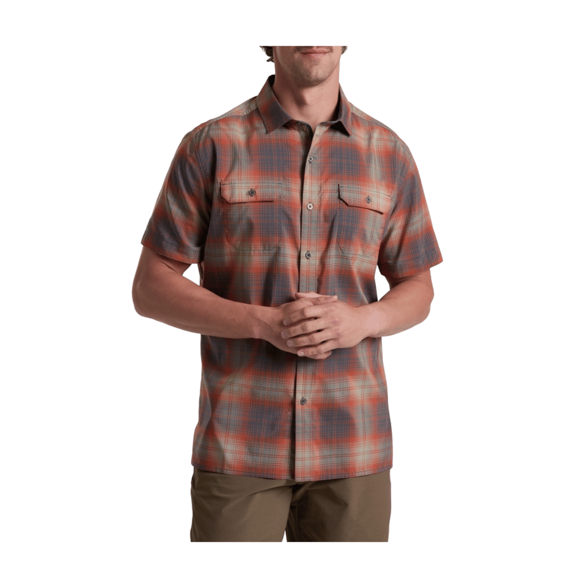 KUHL MEN'S RESPONSE SHORT SLEEVE SHIRT - EMBER RED